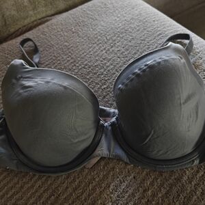 Victoria's Secret Lightly Lined Smooth Demi Charcoal Bra